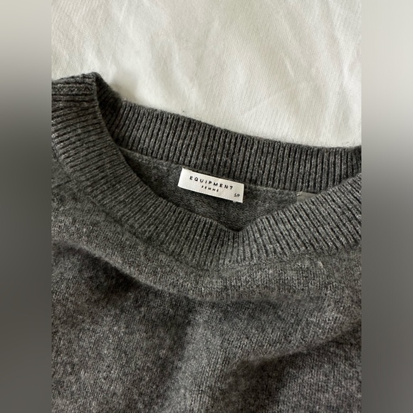 Equipment Wool/Cashmere Blend Sweater - Gray, Size Small - Picture 3 of 3